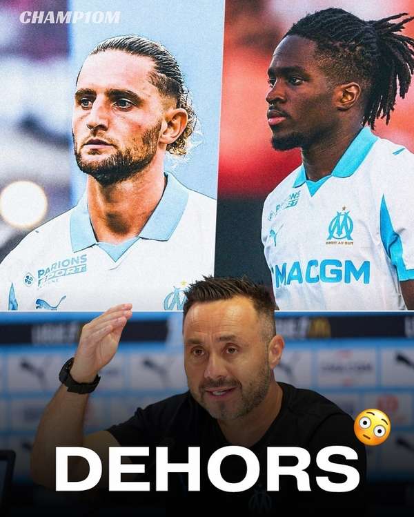 马赛主帅德泽尔比首谈队内斗殴事件：秩序重于一切，两涉事球员暂遭停赛